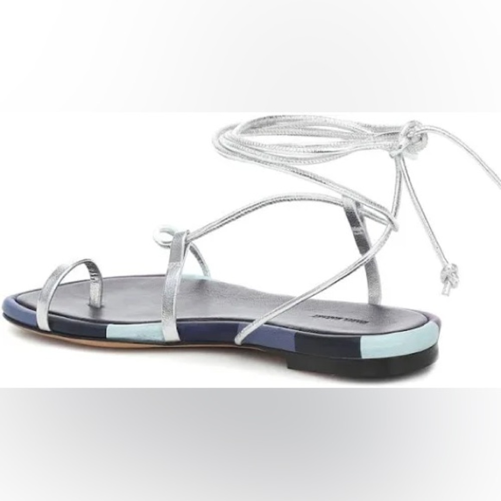 Isabel Marant Purple Sandals with Silver Straps